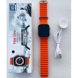 T800 Ultra NFC Smart Watch Bluetooth Call Wireless Charging Sport Smartwatch (Black)